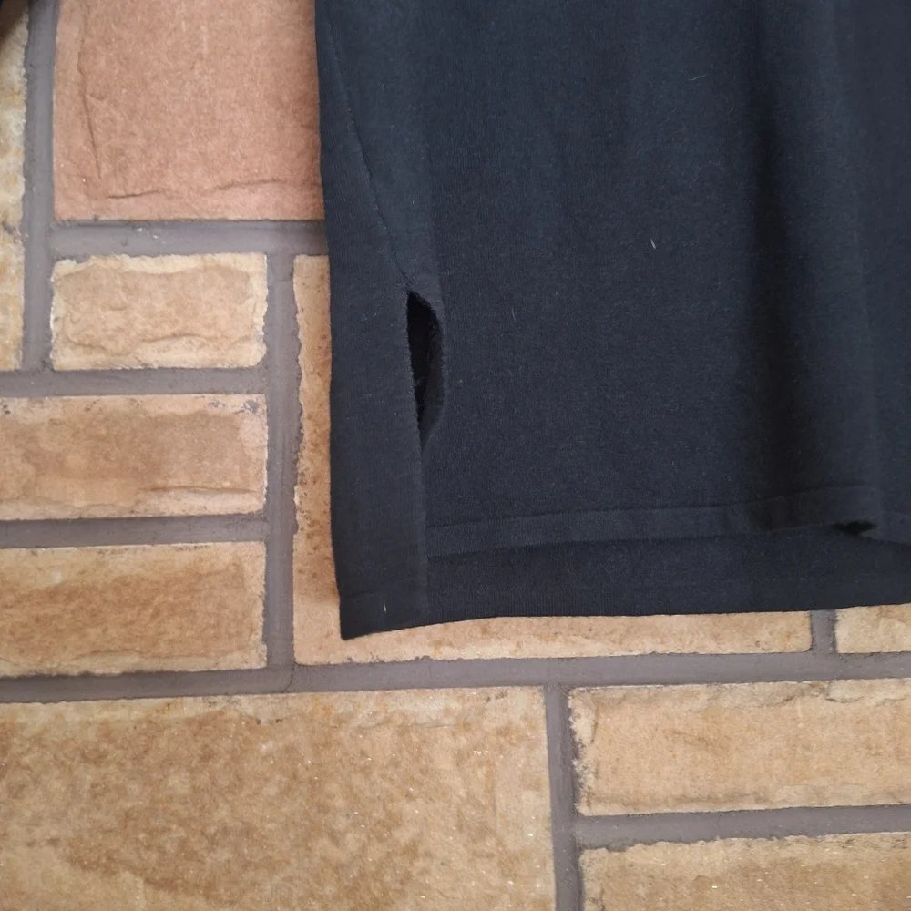 Evolution by Cyrus Jamarion Cowl Neck Elbow Patch Tunic Pullover Small NWT